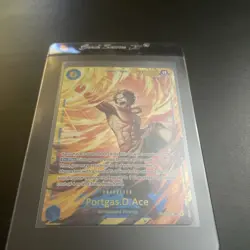 One Piece TCG Carrying On His Will - Portgas D Ace OP13-119 SEC - NM - Image 1