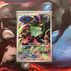 Bulbasaur 133/132 Pokemon STAMPED Mega Evolutions Illustration Rare NM Card - Image 1