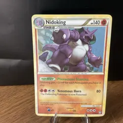 Nidoking - 6/102 - Holo Rare Triumphant HGSS Set - Pokemon Card - No Play - Image 1