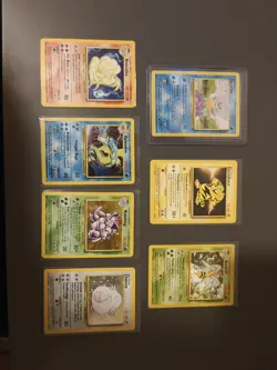 Pokemon Base Set Unlimited Lot. Holos And Rares! Good Starter Set! Played Cards! - Image 1