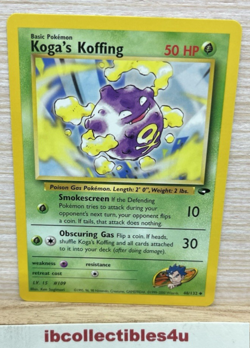 Koga's Koffing 48/132 Gym Challenge Unlimited Uncommon Pokemon TCG Card NM-Wotc - Image 1
