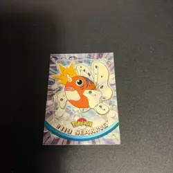 SEAKING #119 - SILVER Non Holo - Topps Blue Logo - TV Animation - POKEMON CARD - Image 1