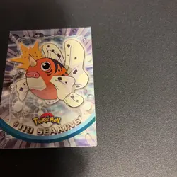 SEAKING #119 - SILVER Non Holo - Topps Blue Logo - TV Animation - POKEMON CARD - Image 3
