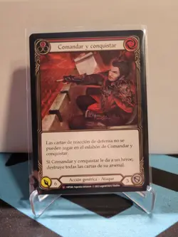 Flesh and Blood FAB Command and Conquer NM SPANISH HP1 BLACK LABEL - Image 1