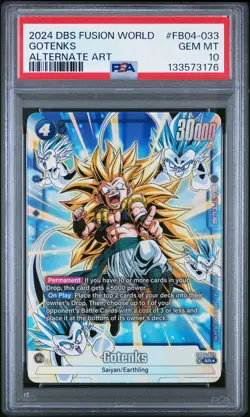 2024 DRAGON BALL SUPER CARD GAME FUSION WORLD ULTRA LIMIT GOTENKS PSA 10 - Image 1