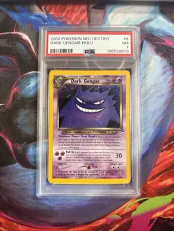 2002 Pokemon Neo Destiny Dark Gengar Neo Destiny Holo Card PSA 7 - Image 1
