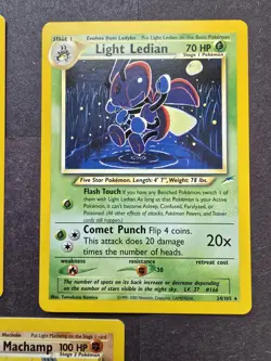 Pokemon TCG Neo Destiny Rare Cards 22,23,24,25,26/105 Light Lanturn Is 1st Ed - Image 4