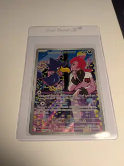 Pokemon Team Rockets Murkrow Illustration Rare Card 200/182 Destined Rivals - Image 1
