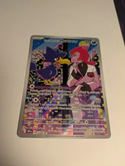 Pokemon Team Rockets Murkrow Illustration Rare Card 200/182 Destined Rivals - Image 2