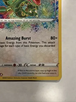 Pokemon TCG Rayquaza Vivid Voltage Holo Card 138/185 Rare, Near Mint Condition - Image 4