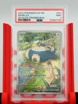 2023 Pokemon Snorlax 051 Sv: Scarlet & Violet Promo Holo Card PSA 9 - Image 1