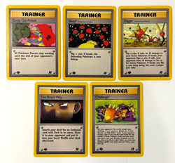 Pokemon TCG Team Rocket 1st Edition Vintage Trainer Card Lot - 5 Cards - Image 1