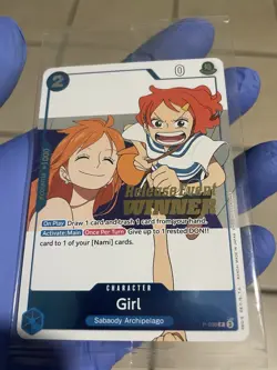 One Piece Girl OP14 Release Event Foil Winner Card Sealed P-096 Psa Ready - Image 1