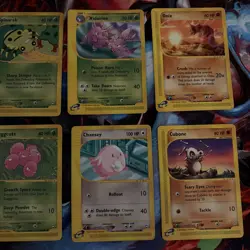 Pokemon Cards Aquapolis 8 Card Lot - LP/MP - Cubone, Chansey, Onix, Spinarak - Image 4