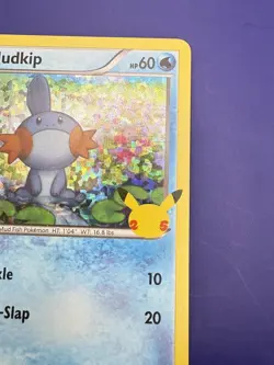 ⚡Pokemon McDonald's 25th Anniversary Mudkip 19/25 Light Holo Bleed Card 2021 M - Image 4
