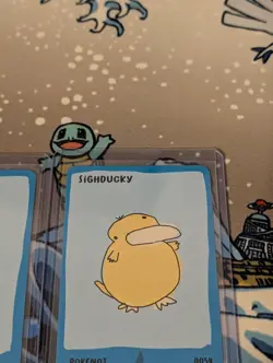 Dysfunctional Passholder Pokenots 151 Sighducky #0054 Psyduck Pokemon Card NM - Image 2