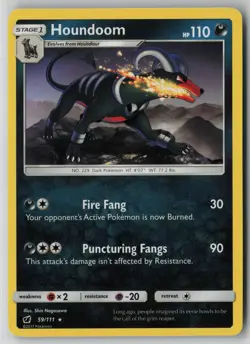 Houndoom 59/111 Pokemon Crimson Invasion Rare Lightly Played Card (LP) - Image 1