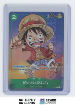 2023 One Piece Promotional Cards 1st Anniversary Stamp Monkey D Luffy #P-037 - Image 1