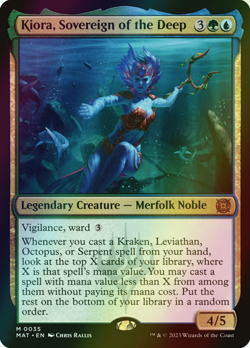 MTG Kiora, Sovereign of the Deep Foil ** MOM: The Aftermath ** English - Image 1
