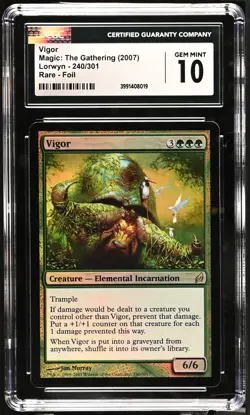 VIGOR Lorwyn Foil Rare CGC 10 MTG [Nostalgium] - Image 1