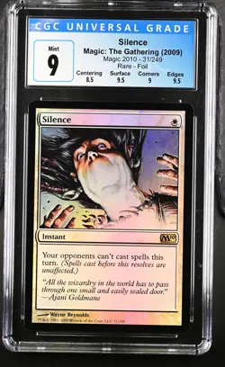 SILENCE 2010 Core Set Foil Rare CGC 9 MTG [Nostalgium] - Image 1