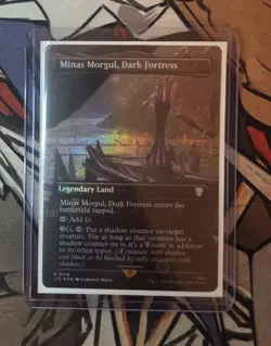 MTG Minas Morgul, Dark Fortress - NM Borderless Foil - Image 1