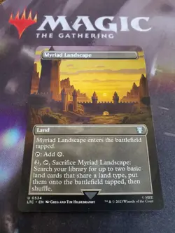 MTG. Myriad Landscape. Borderless. The Lord of the Rings. Pack Fresh - Image 1