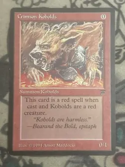 MTG Crimson Kobolds Legends 139/310 Regular Common Magic The Gathering - Image 1