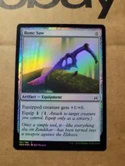 MTG Magic Bone Saw FOIL (LP) Oath of the Gatewatch OGW 161 Equipment Common - Image 1