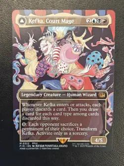 MTG Final Fantasy Kefka, Court Mage/Ruler of Ruin 0322 Regular (Borderless) NM - Image 1
