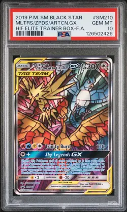 Moltres Zapados Articuno GX Tag Team Promo SM210 Pokemon 2019 - Image 1
