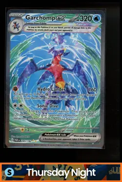 2023 POKEMON SV PARADOX RIFT - PAR EN #245/182 GARCHOMP EX SPECIAL IR - Image 1