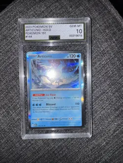 Pokemon Articuno Holo #144 Scarlet & Violet 151 2023 AGS 10 Gem Mint GOLD - Image 2