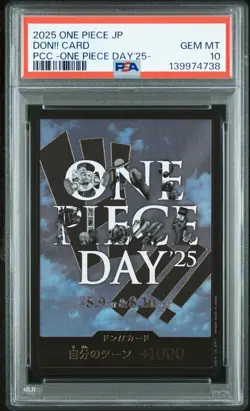 2025 ONE PIECE JPN PREMIUM CARD COLLECTION ONE PIECE DAY'25 DON!! CARD PSA 10 - Image 1