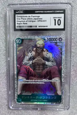 Donquixote De Flamingo One Piece 2023 JPN Kingdom Of Intrigue OP04-031 SR CGC 10 - Image 1