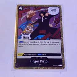FINGER PISTOL - EB01 - R - FOIL - ONE PIECE TCG - Image 1