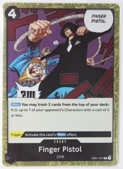 Finger Pistol (Reprint) EB01-051 R One Piece Foil NEW Premium Best Vol 2 - Image 1