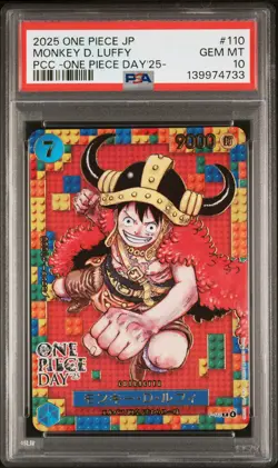 2025 ONE PIECE JPN PREMIUM COLLECTION ONE PIECE DAY'25 MONKEY D. LUFFY PSA 10 - Image 1