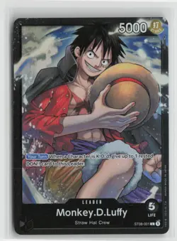 Monkey.D.Luffy ST08-001 One Piece Starter Deck 8: Monkey.D.Luffy L NM English - Image 1