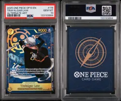 One Piece 2025 OP10-Royal Blood Alternate Art Trafalgar Law, PSA 10 - Image 3