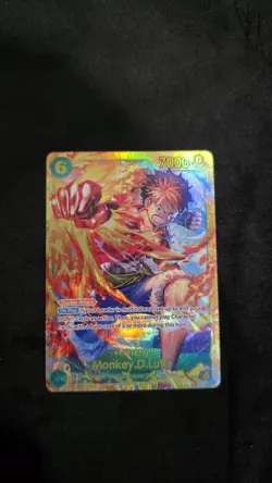 Bandai One Piece Card Game Monkey.D.Luffy OP13-118 Secret Rare Foil - Image 1