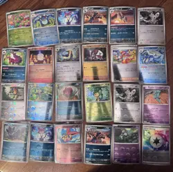 Pokemon card reverse holo poke ball black and white english japanese lot of 24 - Image 1