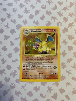 Pokemon TCG Base Set Charizard Holo Rare Card - Image 1
