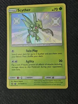 Scyther - SV1/SV94 - Pokemon Hidden Fates Sun & Moon Shiny Rare Card NM - Image 1