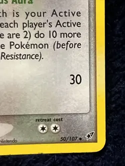 Pokemon Card - Vigoroth Stamped Deoxys 50/107 Reverse Holo Vintage - Image 4