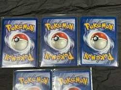 Pokemon Cards 1st Edition Lot Of 5 Cards Lightly Played Vintage - Image 2