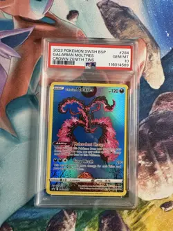 Sword & Shield Promo Cards Galarian Moltres #SWSH284 PSA 10 - Image 2