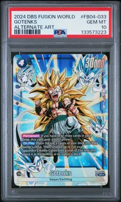 2024 DRAGON BALL SUPER CARD GAME FUSION WORLD ULTRA LIMIT GOTENKS PSA 10 - Image 1