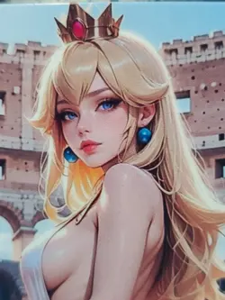 2 1/1 Only 1 Made Princess Peach Southern Customs Waifu Card - Image 4
