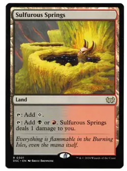 Magic the Gathering MTG Card: Sulfurous Springs #0301 Duskmourn Rare! EX - Image 1
